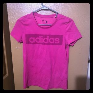 Adidas pink small t-shirt